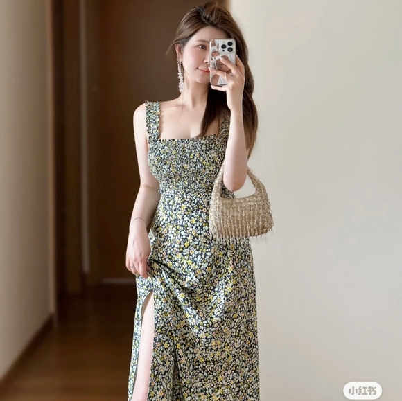 NWT Zara Lien Blend Floral Print Dress - 6962-023 - Picture 2 of 11